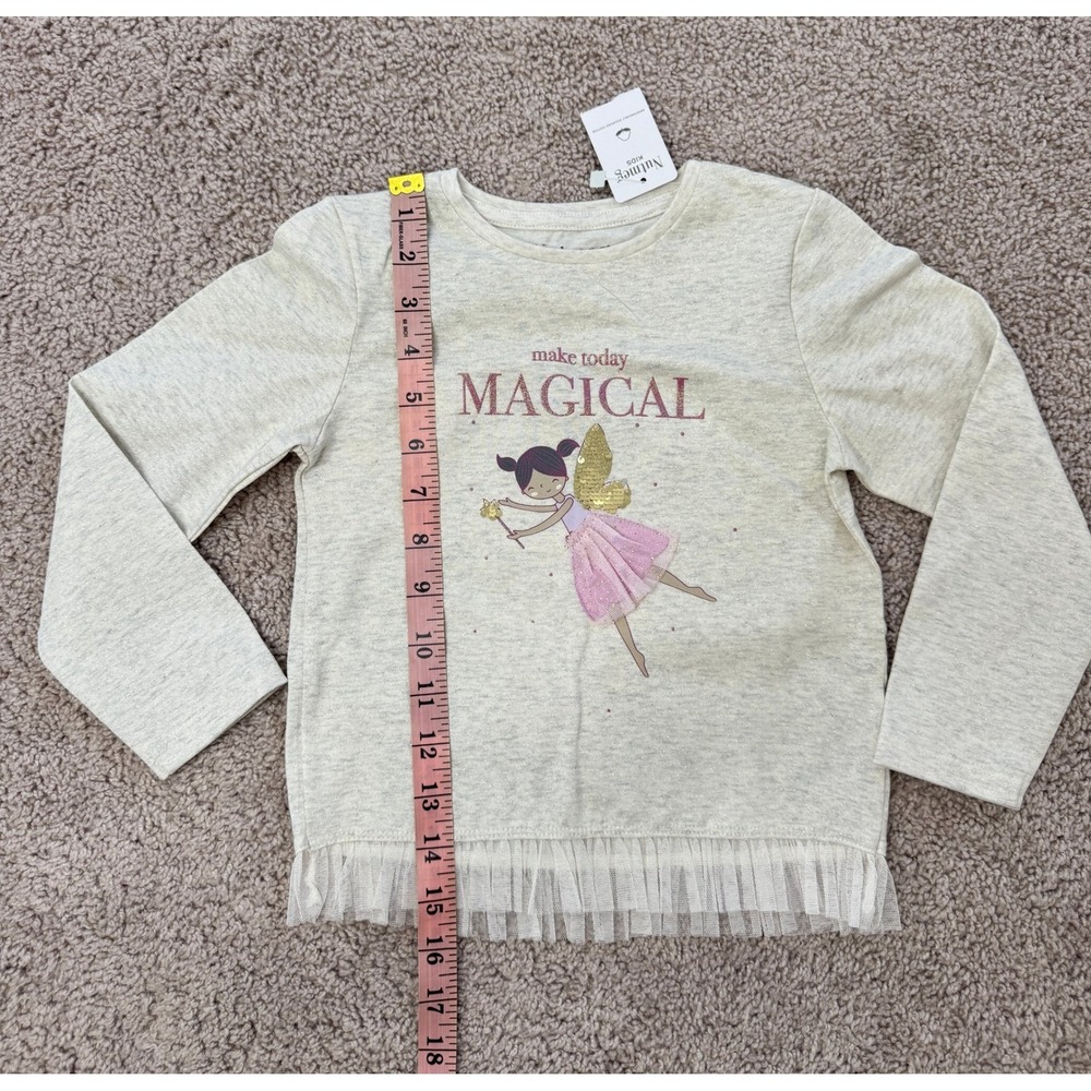 Girls 3pc Top Bundle Nutmeg Fairy Tee Pippa & Julie Faux Fur Shrug Camisole 4-5 - Picture 7 of 16